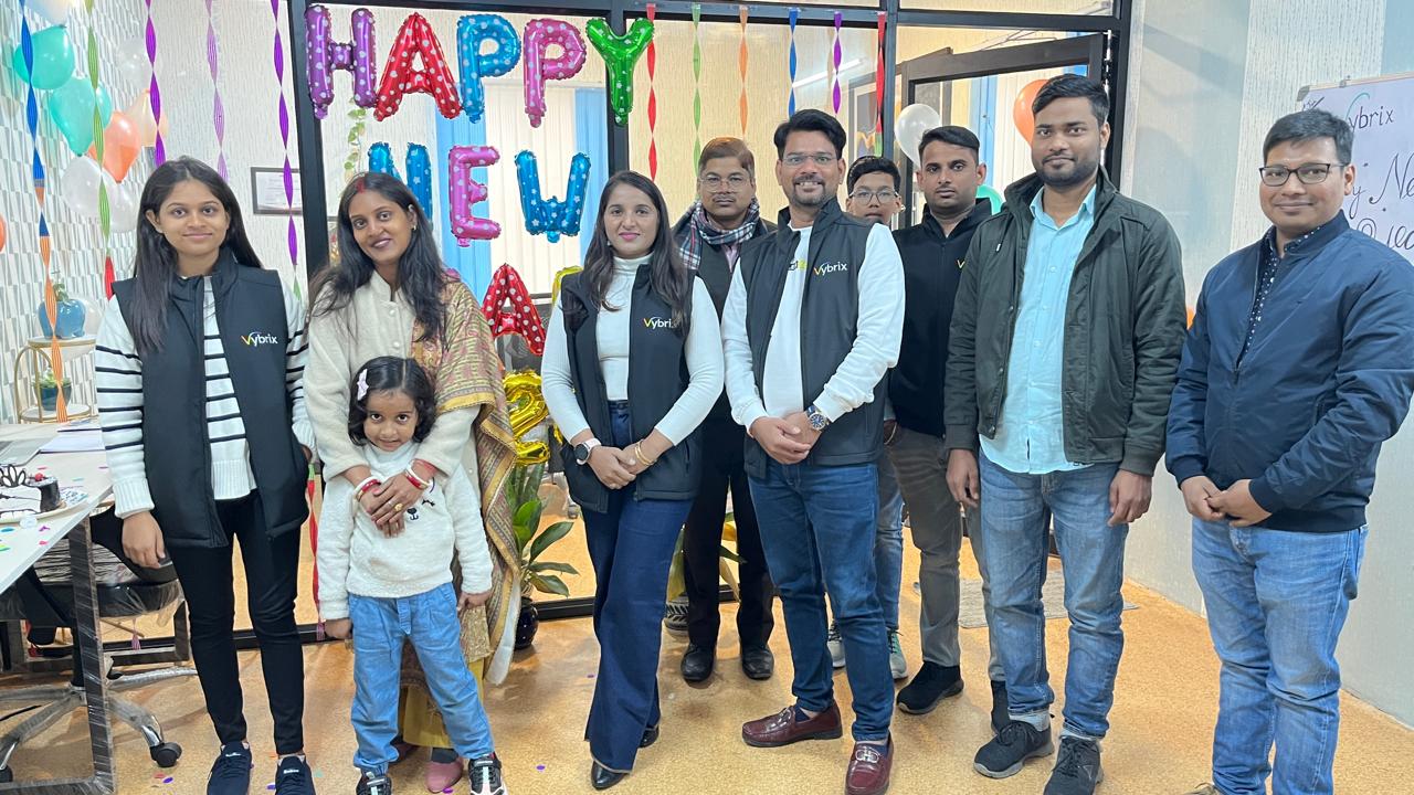 Vybrix team New Year group photo